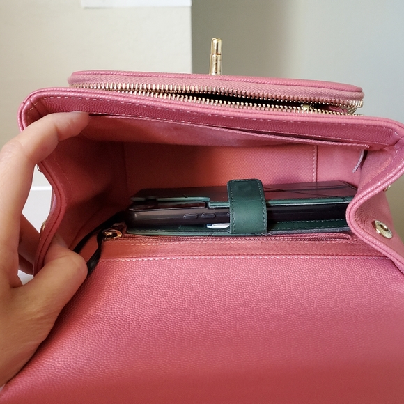 Chanel business affinity pink caviar gold hard ware small bag - Picture 10 of 16